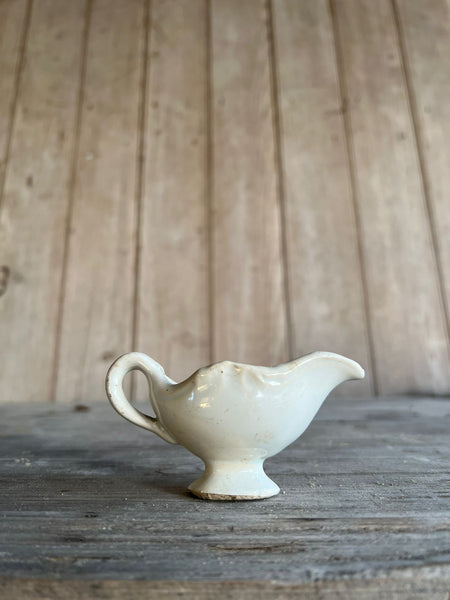 Miniature French Aged Gravy Boat