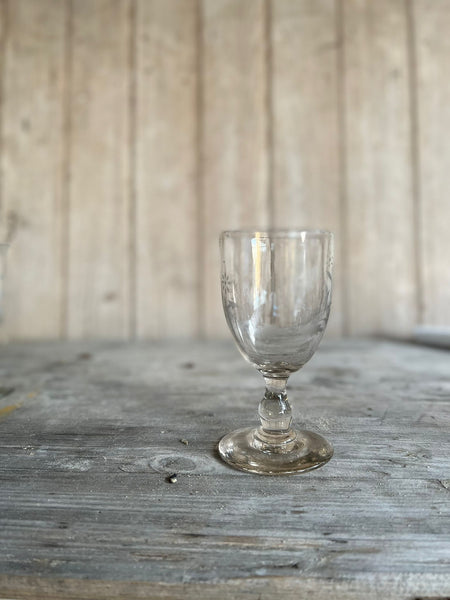 Vintage French Etched Glass Rummer