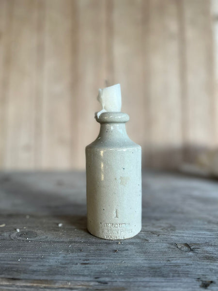 Antique Parisian Stoneware Bottle