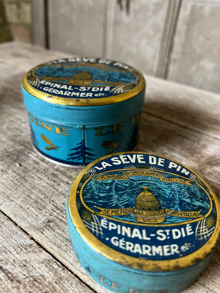 Vintage Le Seve de Pin Tins