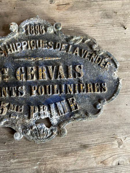 French Antique Plaque