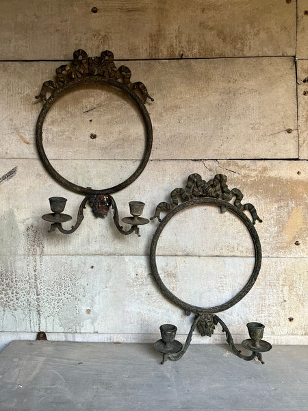 Round Ribbon French Vintage Candelabras