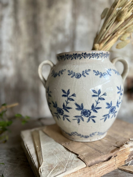 Stunning Blue and White French Floral Confit