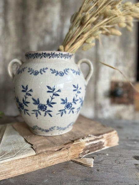 Stunning Blue and White French Floral Confit