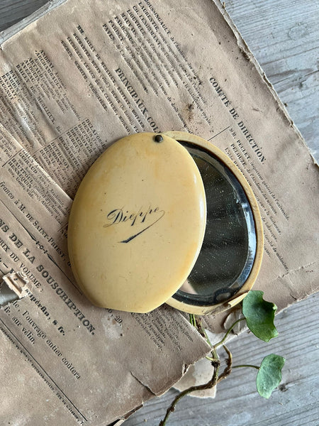 Vintage Dieppe Compact Mirror