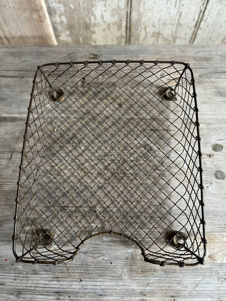 Vintage Wire Paper Basket