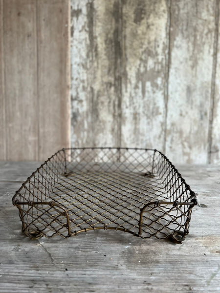 Vintage Wire Paper Basket