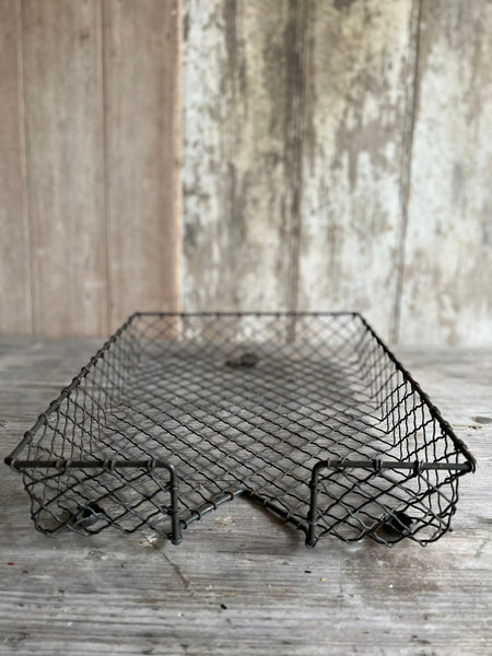 Vintage Wire Paper Basket