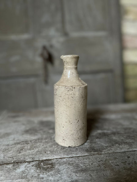 Antique French Lipped Stoneware Bottle