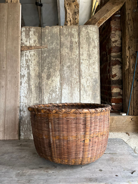 Large French Vintage Basket