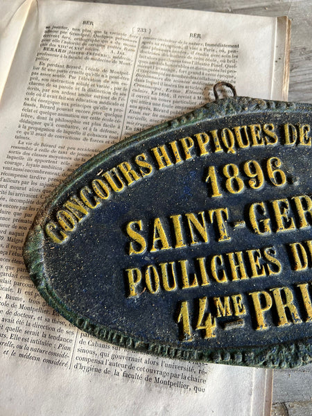 French Oval Plaque