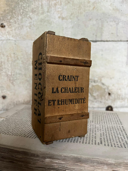 Vintage Chocolat Menier Crate Box