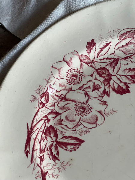 Red Floral Longchamp Dish