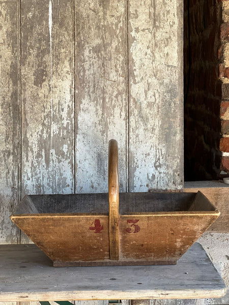 Large Wooden Handled "43" French Trug