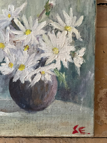 French Floral Oil on Canvas