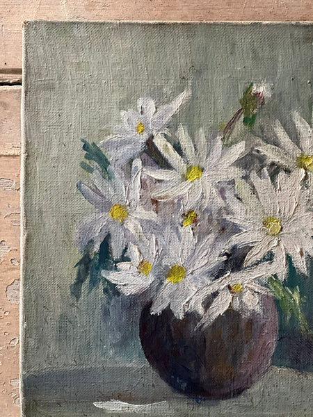 French Floral Oil on Canvas