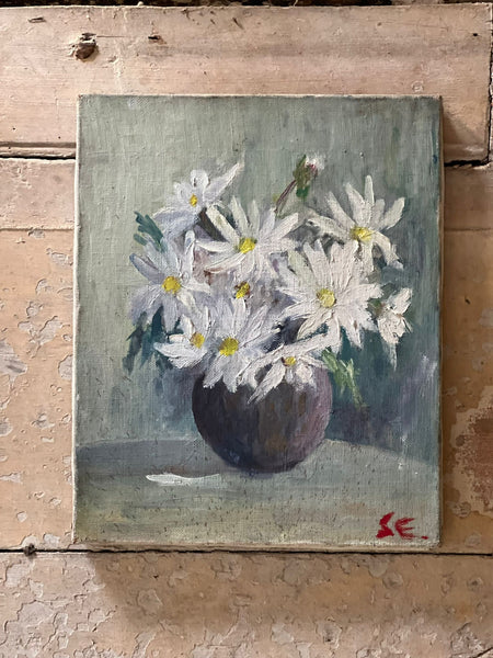 French Floral Oil on Canvas