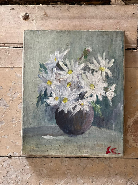 French Floral Oil on Canvas