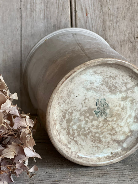 Antique Crazed Stoneware Pot