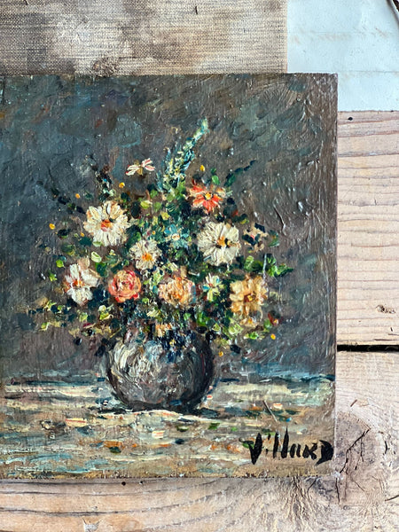 Stunning Floral Oil on Board
