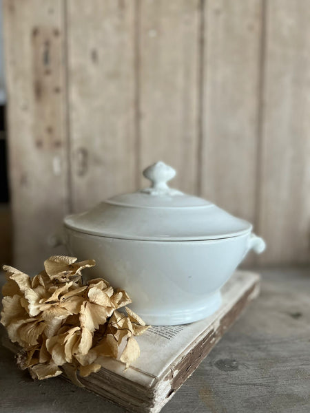 Small French Vintage Lidded Dish