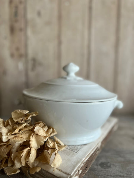 Small French Vintage Lidded Dish