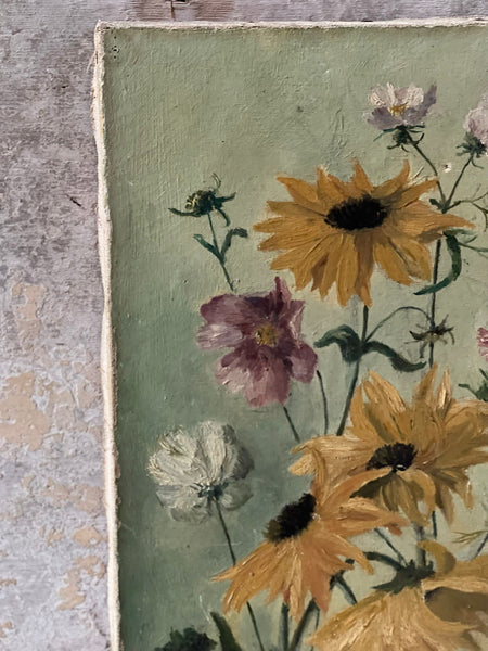 Stunning French Floral Oil on Canvas