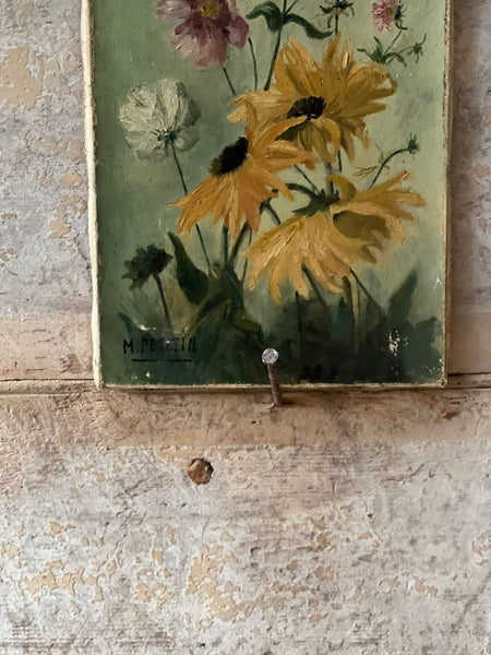 Stunning French Floral Oil on Canvas