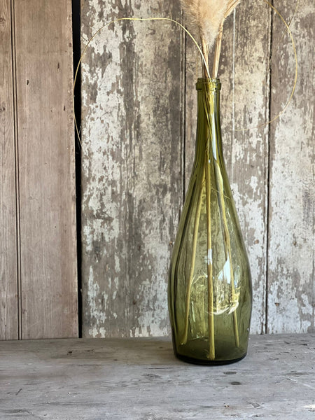 Large Vintage Green Bottle