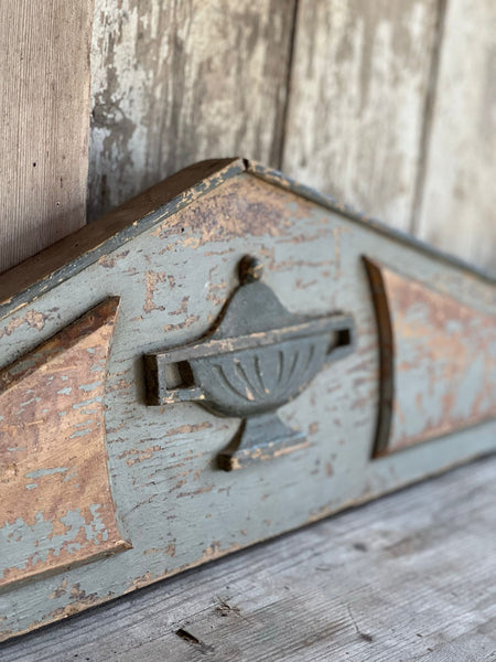 Rustic Chippy Paint French Pelmet