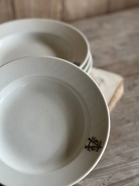 French Monogrammed Dishes