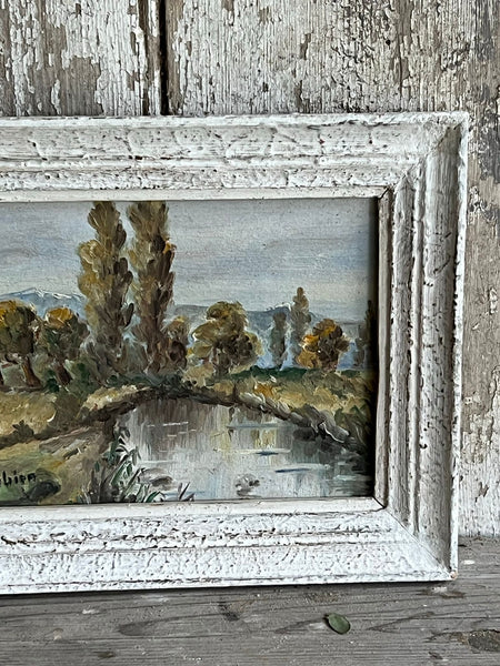 Framed French Landscape Painting