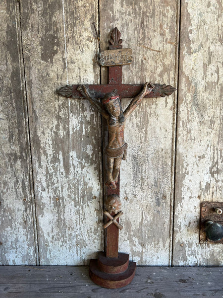 Vintage Large Wooden Crucifix