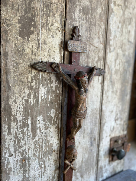 Vintage Large Wooden Crucifix