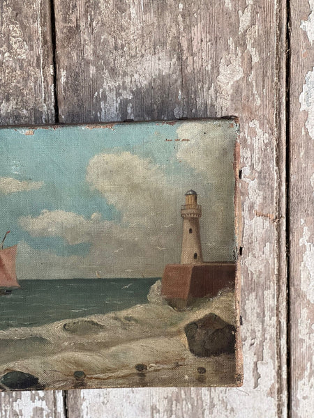Small French Oil on Canvas