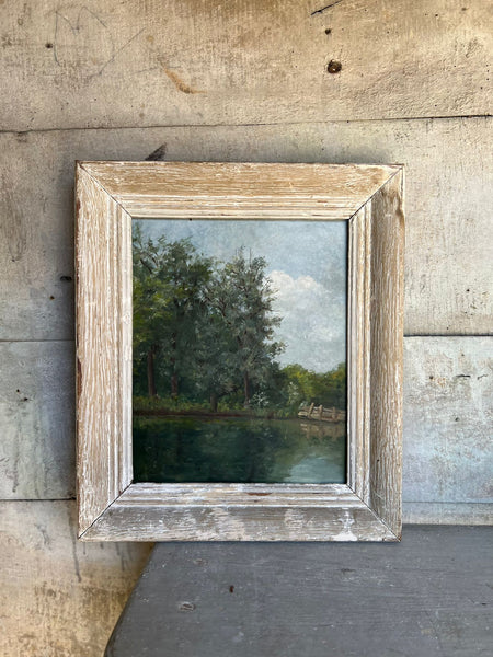 Framed French Landscape Painting
