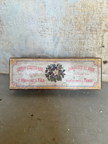 Vintage Violettes French Soap Box