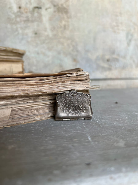 Victorian Silver Stamps Envelope Locket