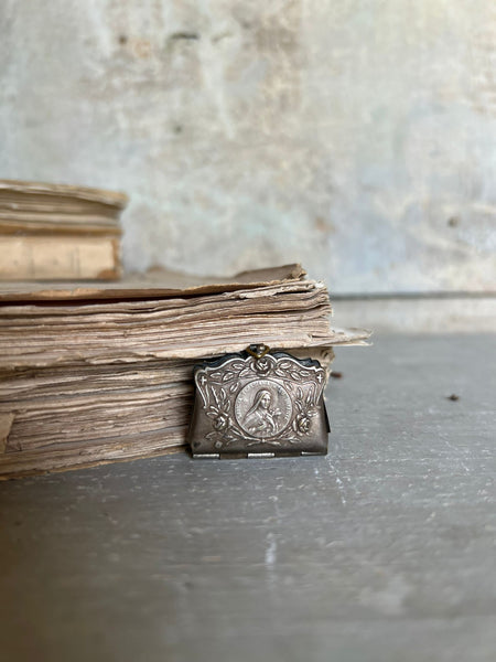 Victorian Silver Stamps Envelope Locket