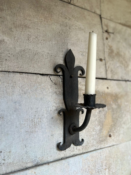 Vintage French Candle Wall Sconce