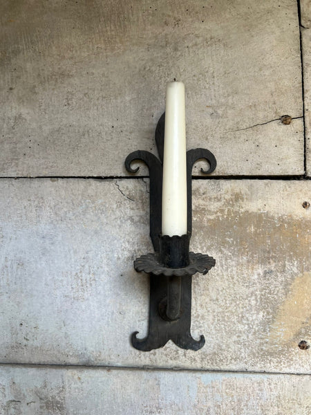 Vintage French Candle Wall Sconce