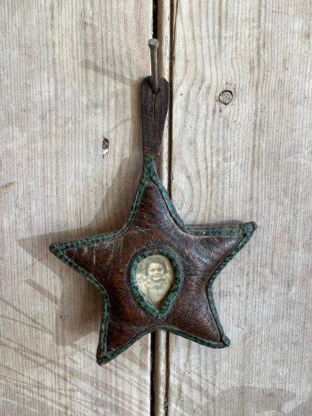 Leather Star Photo Decoration