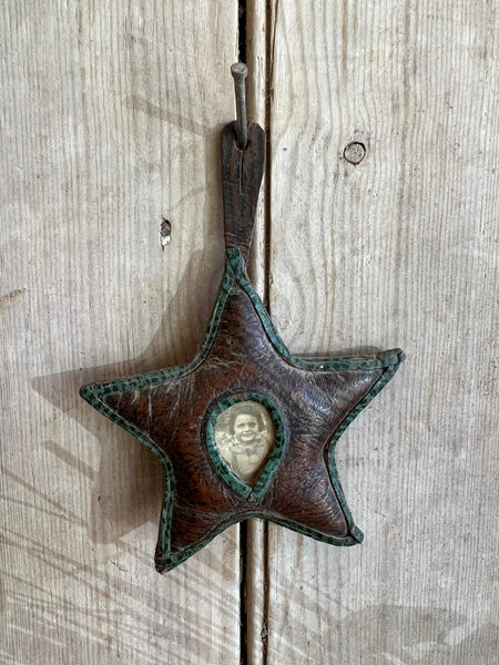 Leather Star Photo Decoration