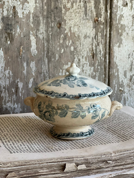 French Floral Transferware Tureen
