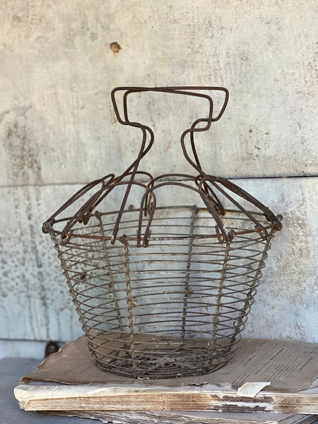 Rustic egg basket