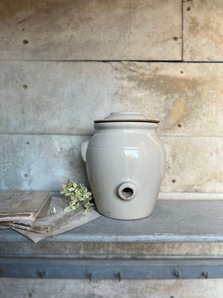 Large Lidded Preserves Jar