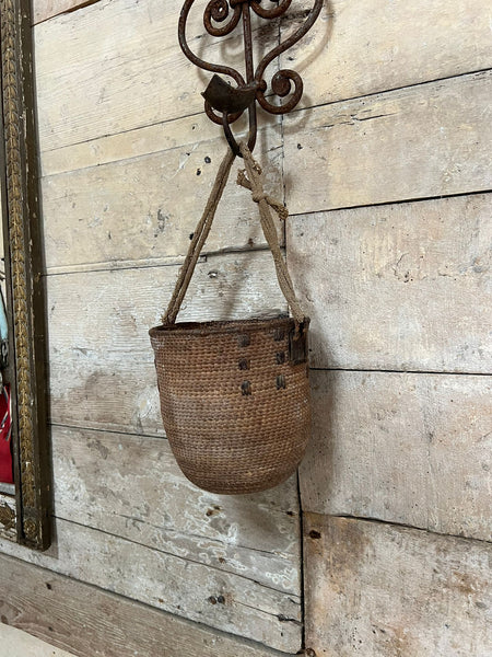 Rustic hanging basket