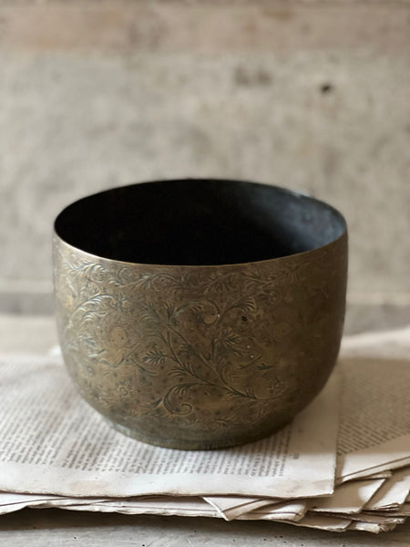 19th century brass bowl