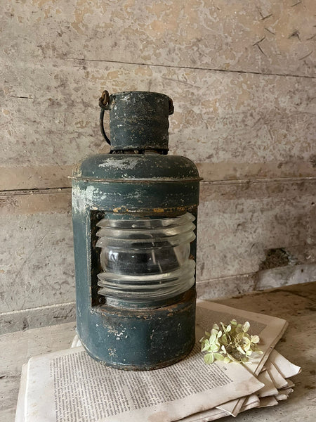 Vintage blue lantern