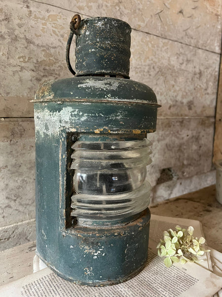 Vintage blue lantern